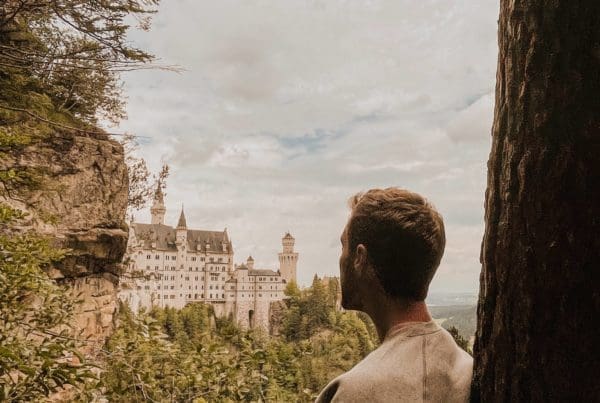 point de vue sur le château de Neuschwanstein