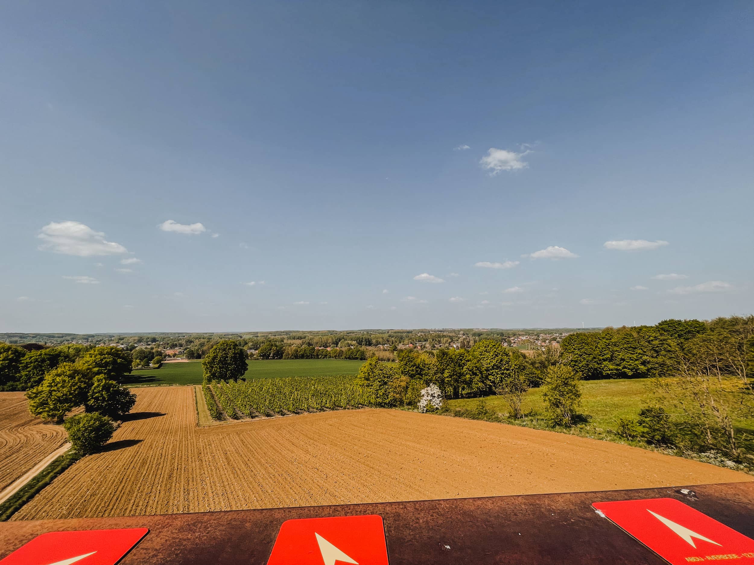 point de vue depuis le vlooybergtoren à tielt 