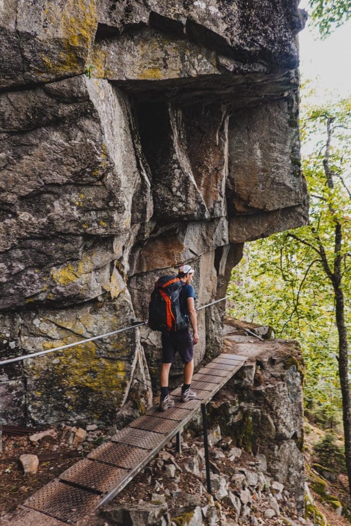 rando bivouac vosges sentier des roches