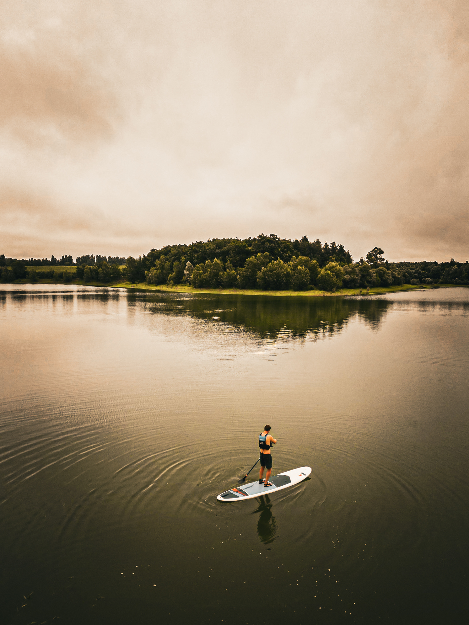 paddle au lac de Thoux saint cricq