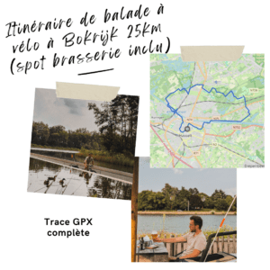 Trace GPX itinéraire balade vélo Bokrijk 25km