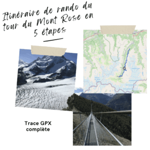 trace gpx tour du mont rose rando itinéraire