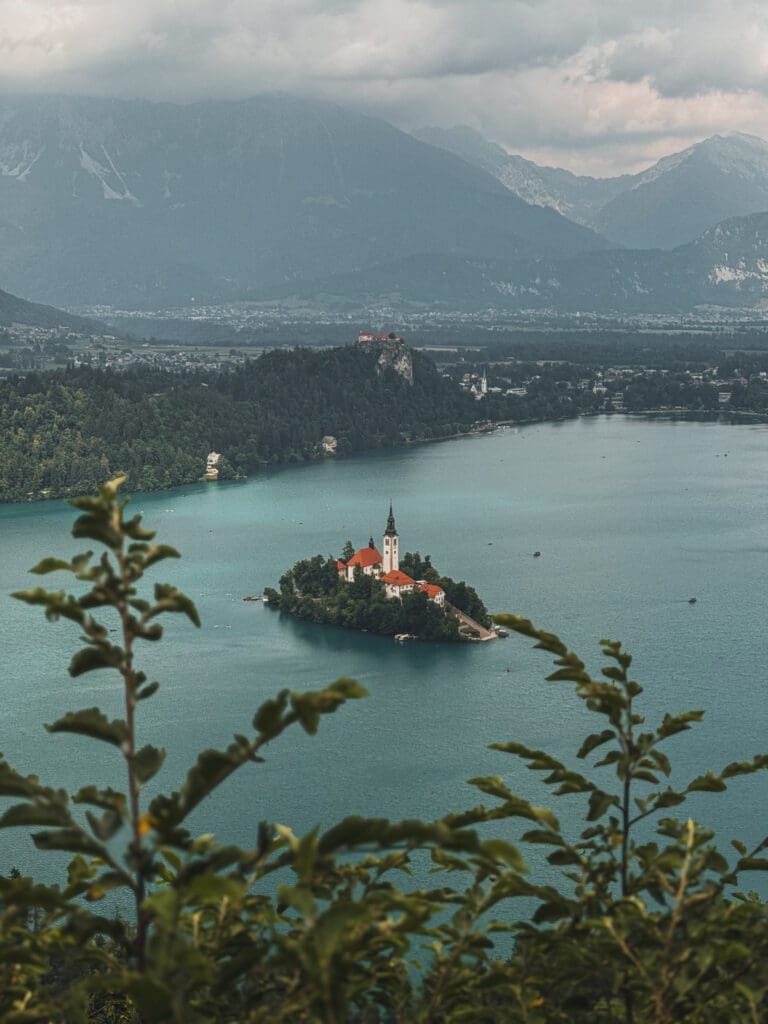 Panorama sur le lac de Bled