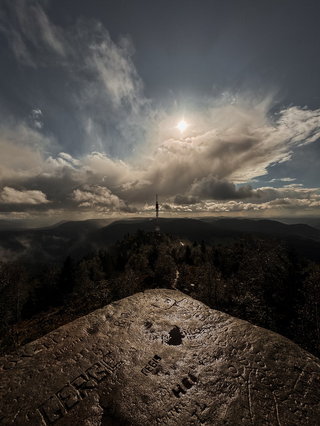 point de vue temps du donon Vosges 