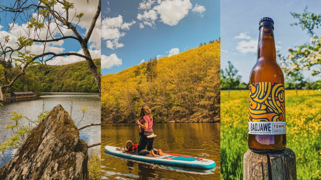 Rando insolite & (dog)paddle sur le Lac de Nisramont avec apéro sur planche : une aprèm sportive le 15 août de 15h à 20h