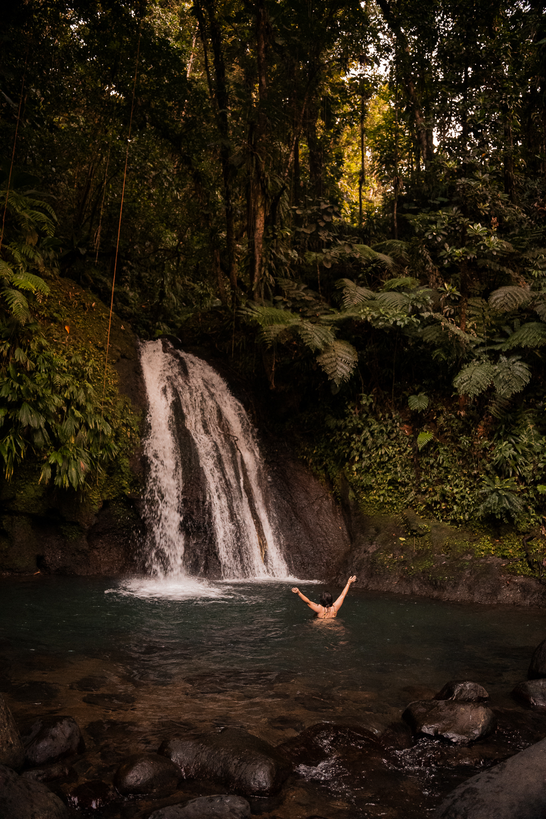cascade de l'écrevisse guadeloupe 