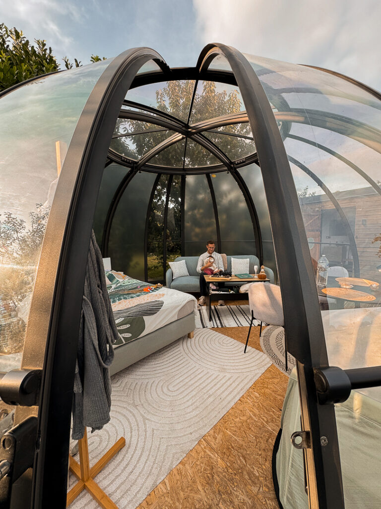 hébergement insolite en Belgique bulle