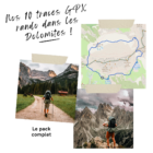 gpx randonnées dolomites Italie