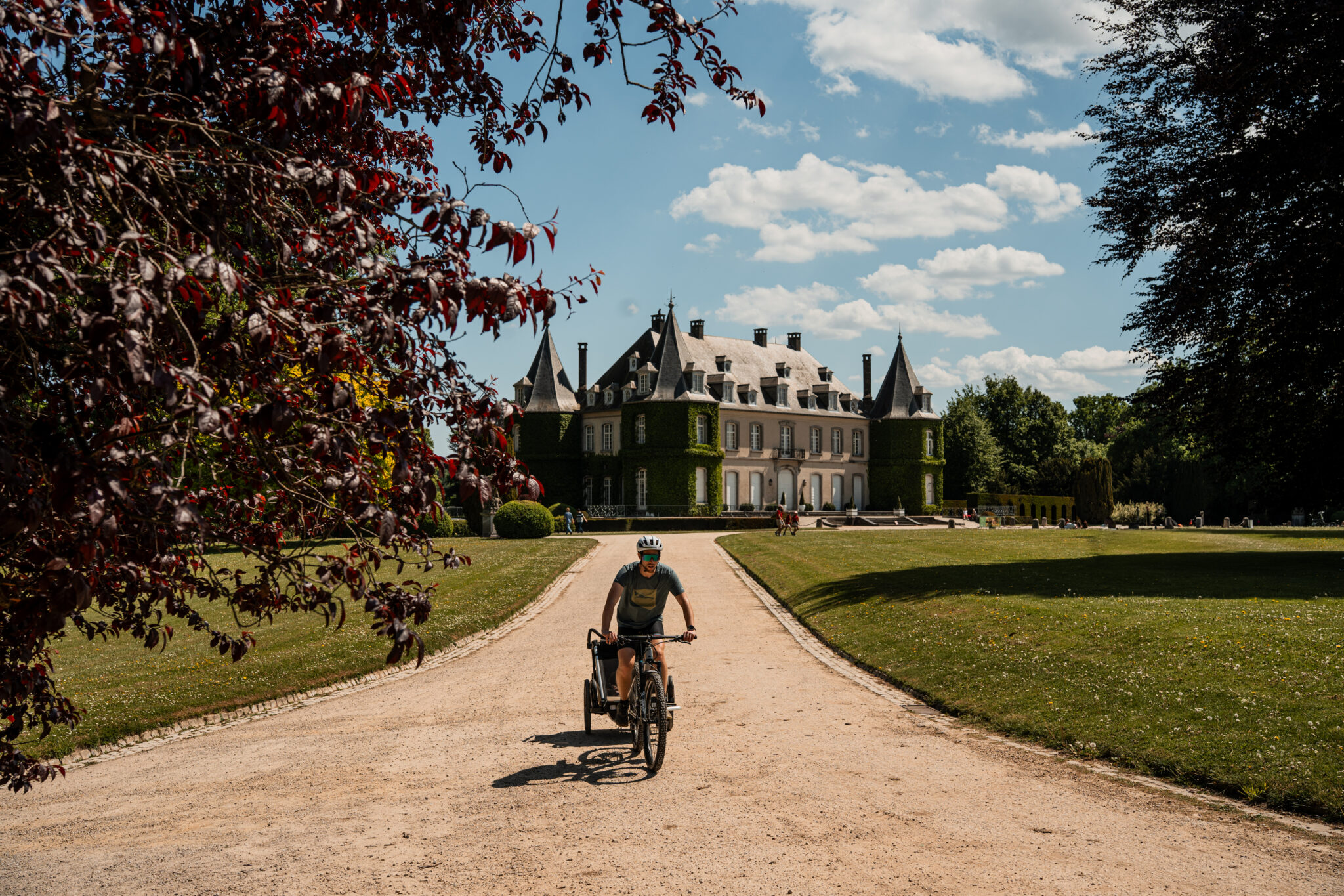 balade vélo belgique chateau de la Hulpe
