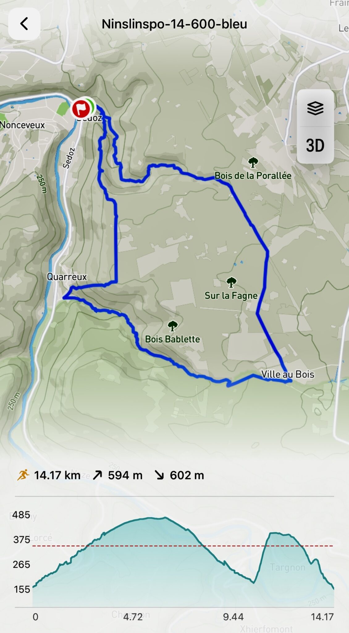 Trail bleu du Ninglinspo 14km par Baroudeurs Liégeois