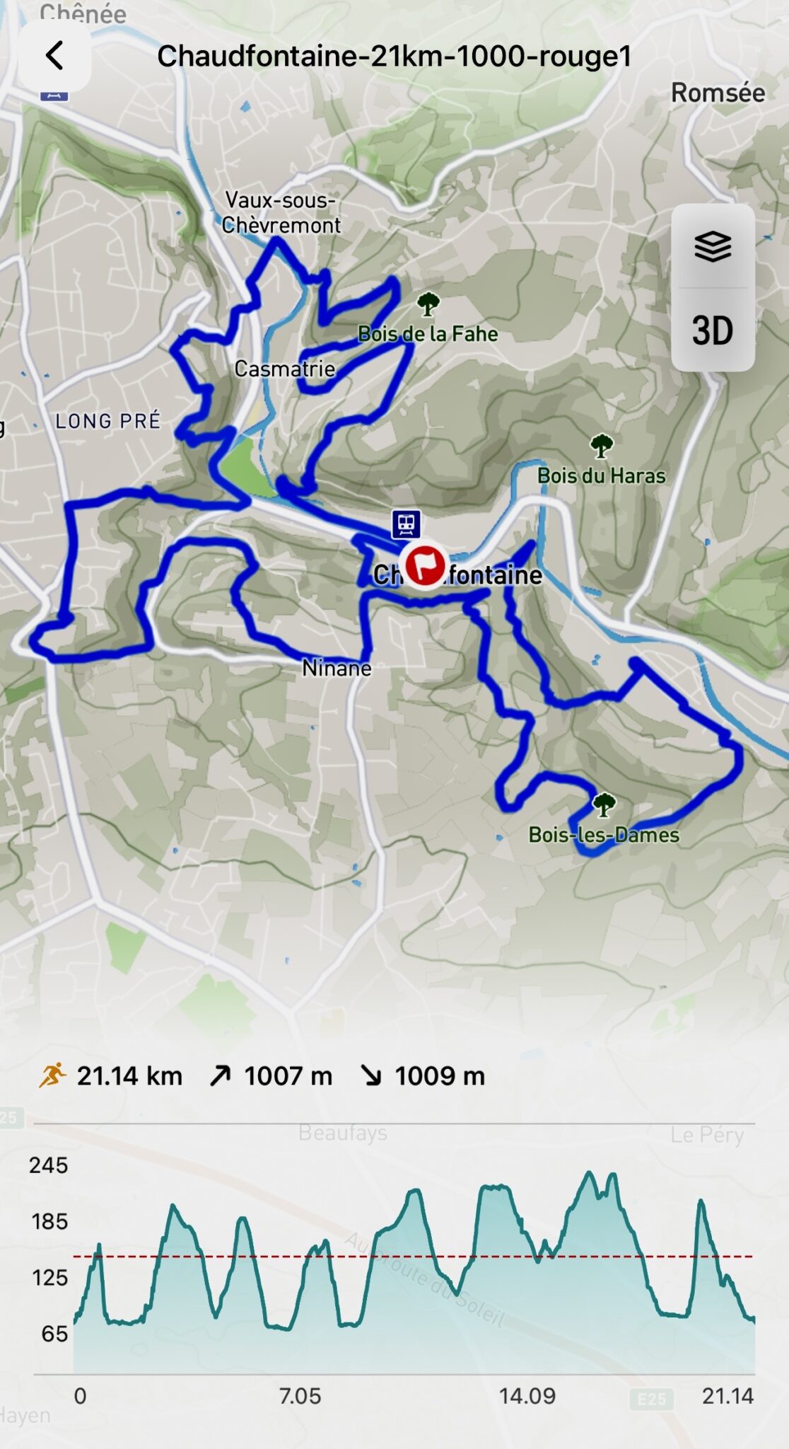 Trail rouge n°1 de Chaudfontaine 21km par Baroudeurs Liégeois