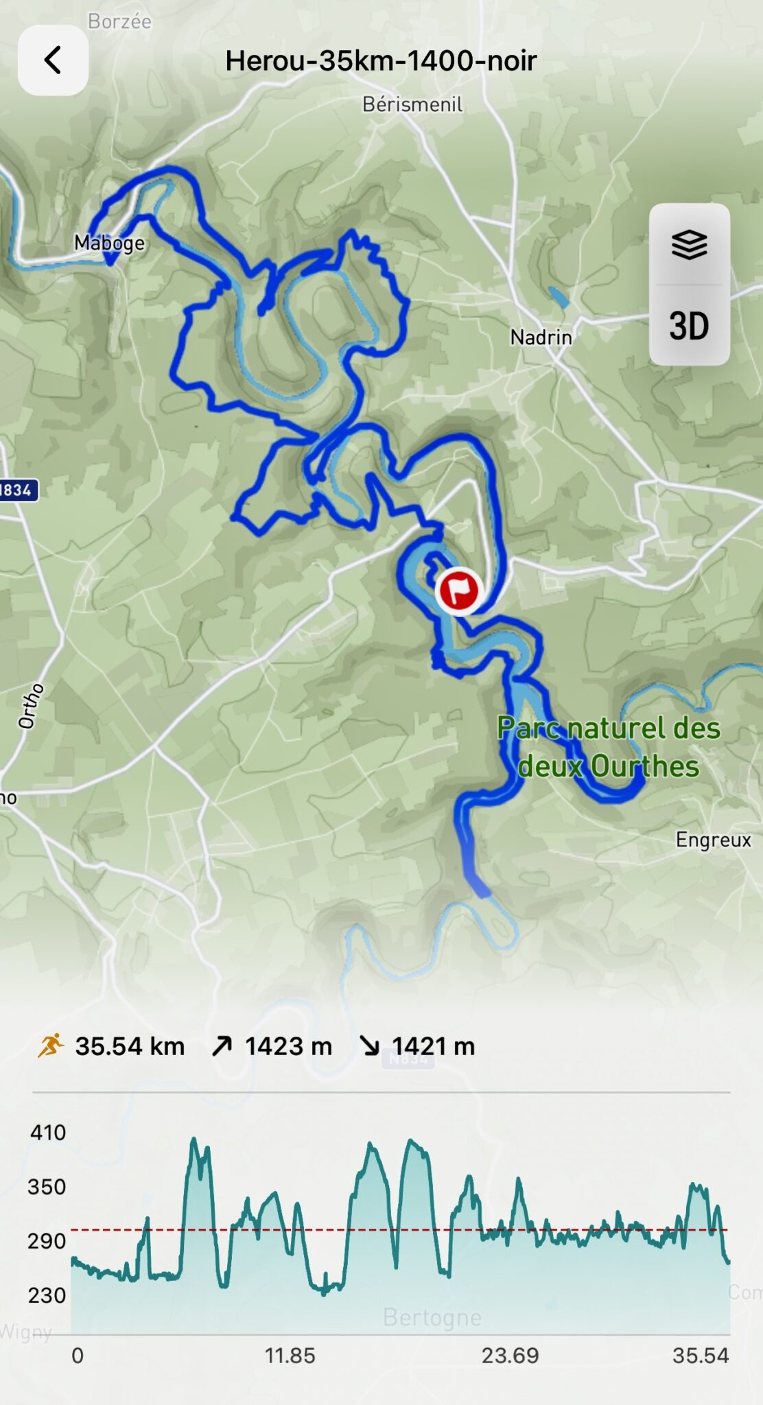 Trail noir du rocher du Hérou 35km par Baroudeurs Liégeois