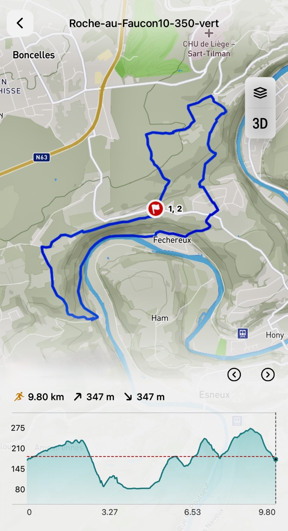 Trail vert de la Roche aux Faucons 10km par Baroudeurs Liégeois