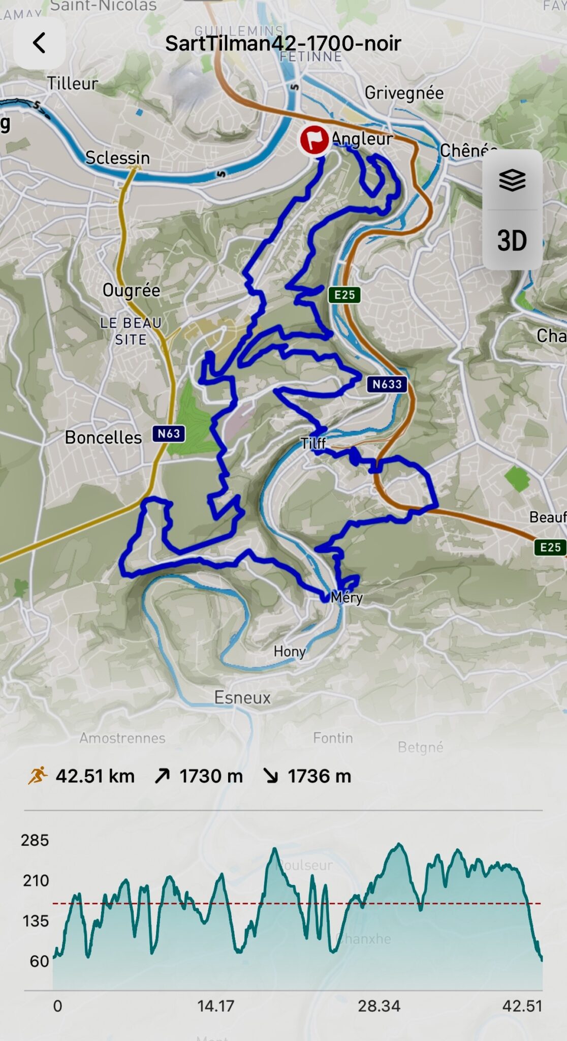 Trail noir du Sart Tilman 42 km par Baroudeurs Liégeois