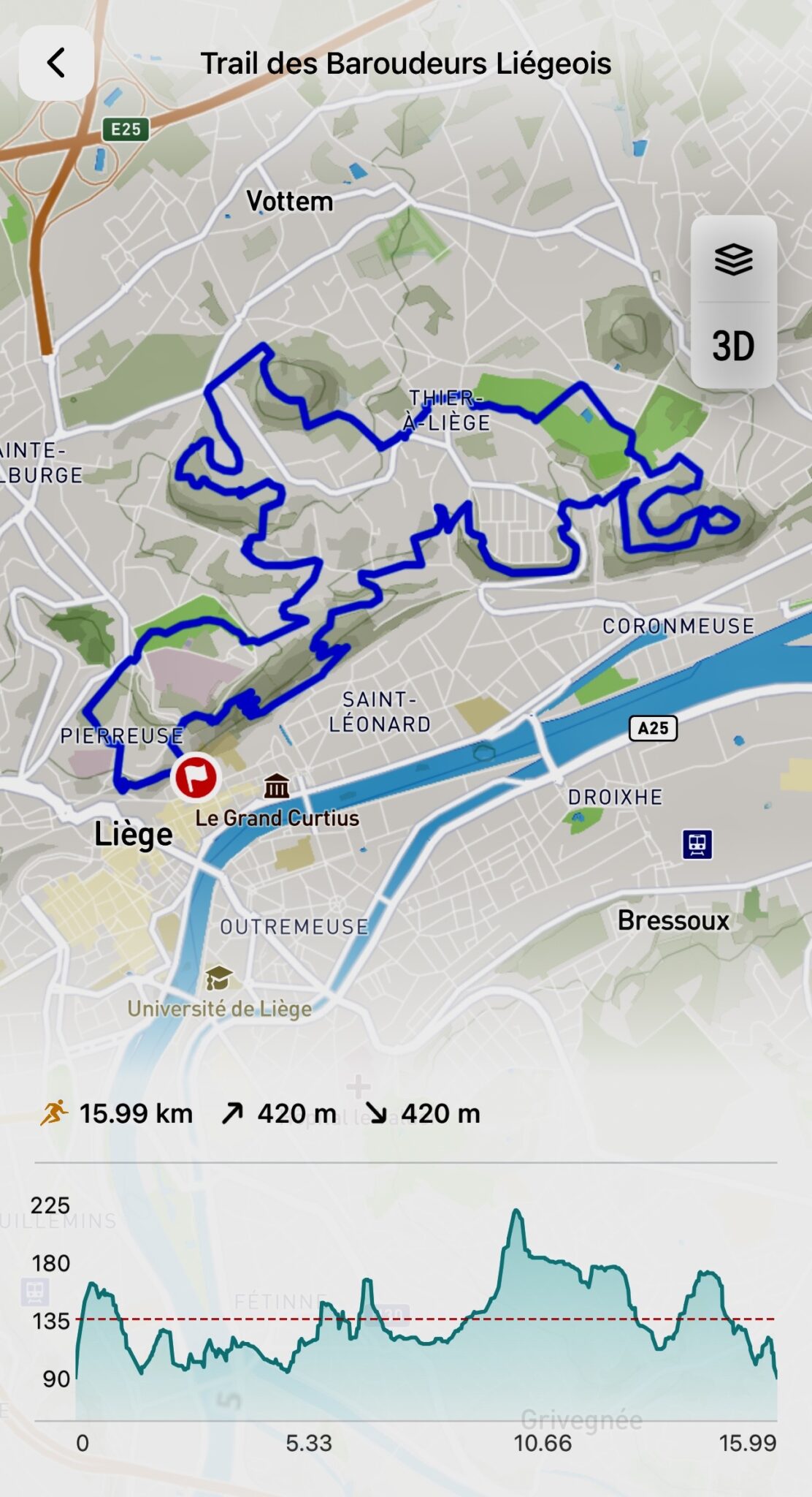 Trail de Liège 16km par Baroudeurs Liégeois