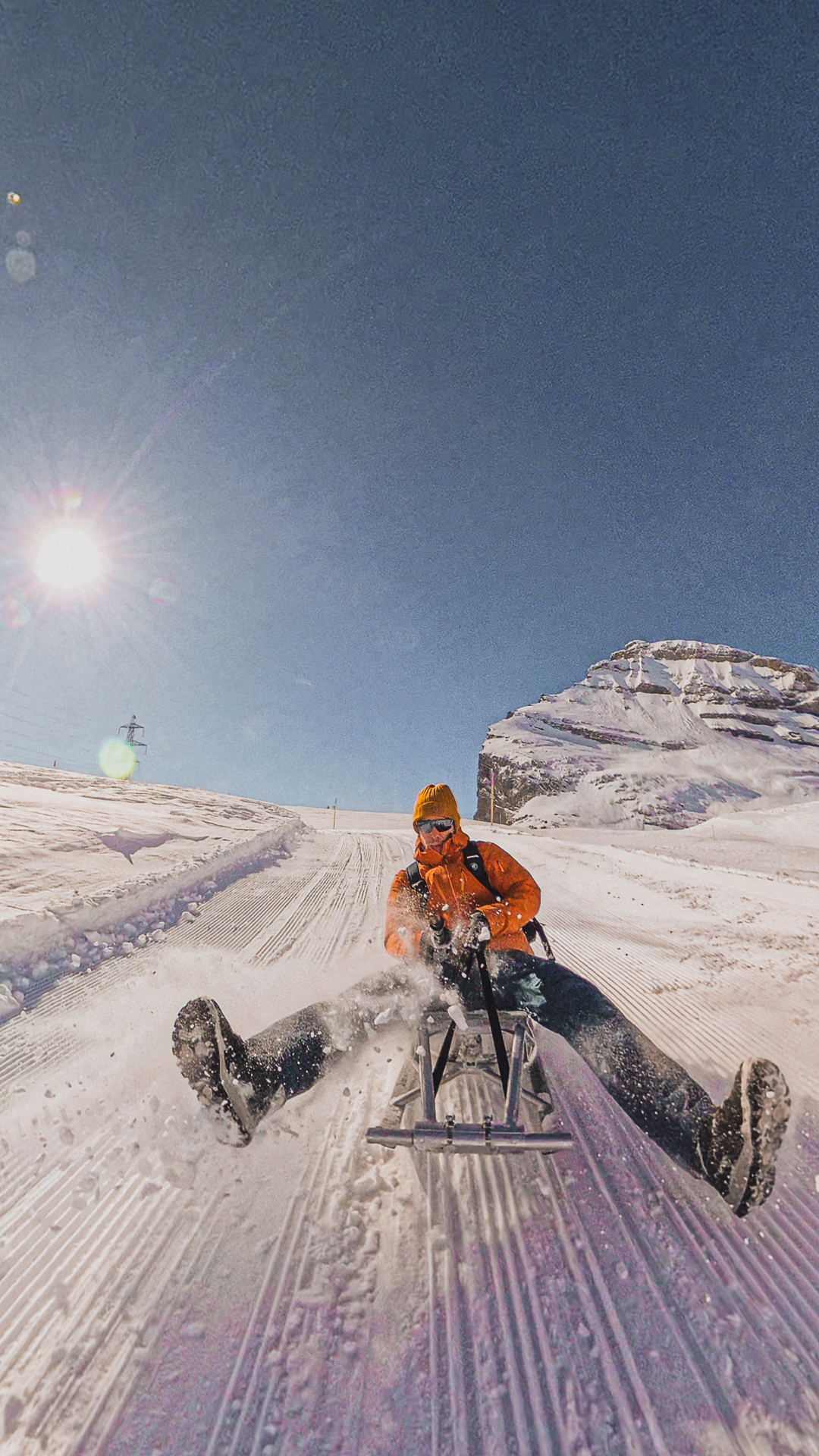 descente en luge Gornergrat