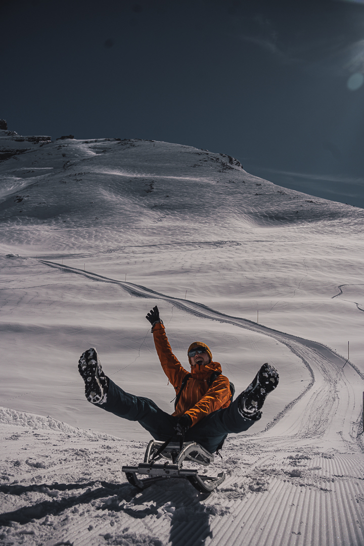 voyage en valais en hiver luge