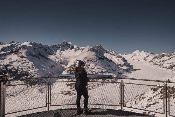 hiver en valais glacier Aletsch