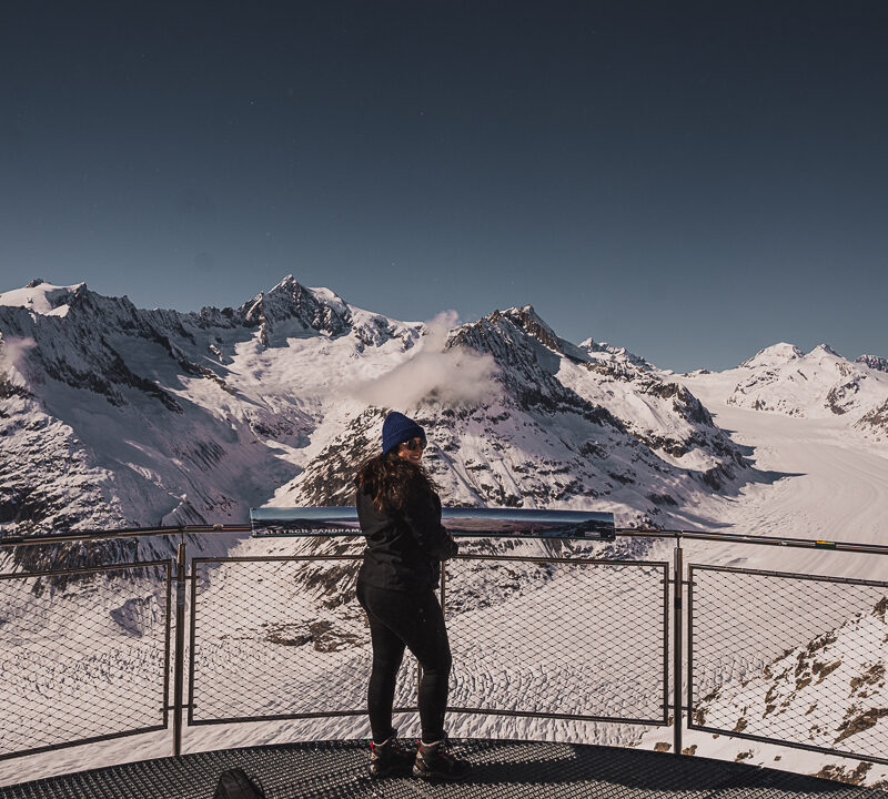 hiver en valais glacier Aletsch