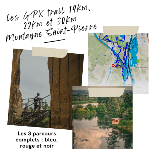 Bundle Montagne Saint Pierre - Les 3 traces GPX Trail des Baroudeurs Liegeois